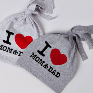 Шапочка Albimama I Love Mom&Dad для малышей