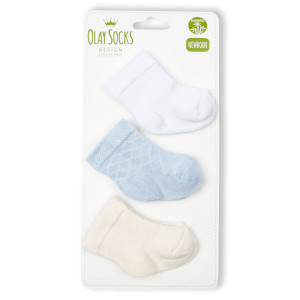 Комплект носков из трех пар Olay для новорожденных