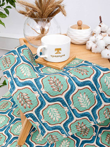 Набор вафельных полотенец 3 шт Традиция Листья