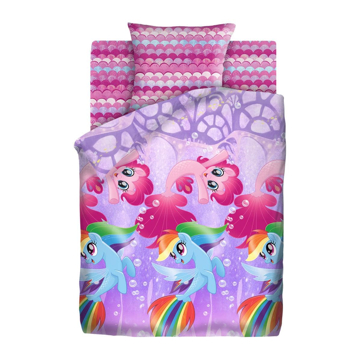 Комплект постельного белья 1,5 спальный "My Little Pony" Подводные пони