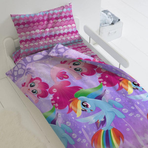 Комплект постельного белья 1,5 спальный "My Little Pony" Подводные пони