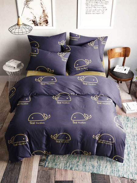 Комплект постельного белья 2 спальный с евро простыней Приключения
