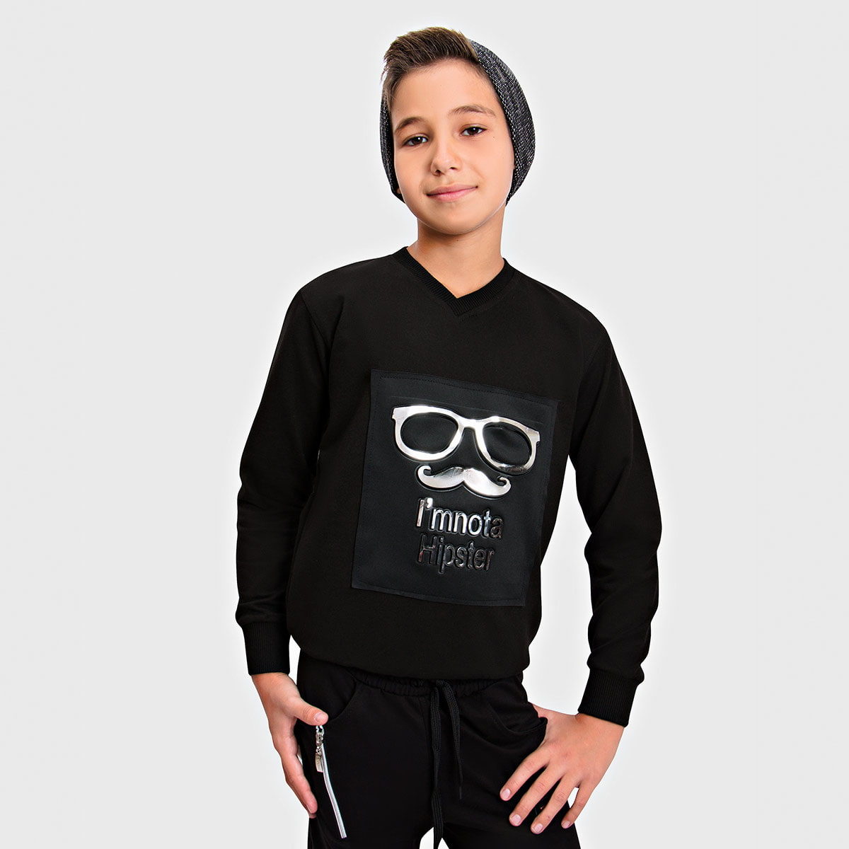 Пуловер Code Line Hipster подростковый для мальчика