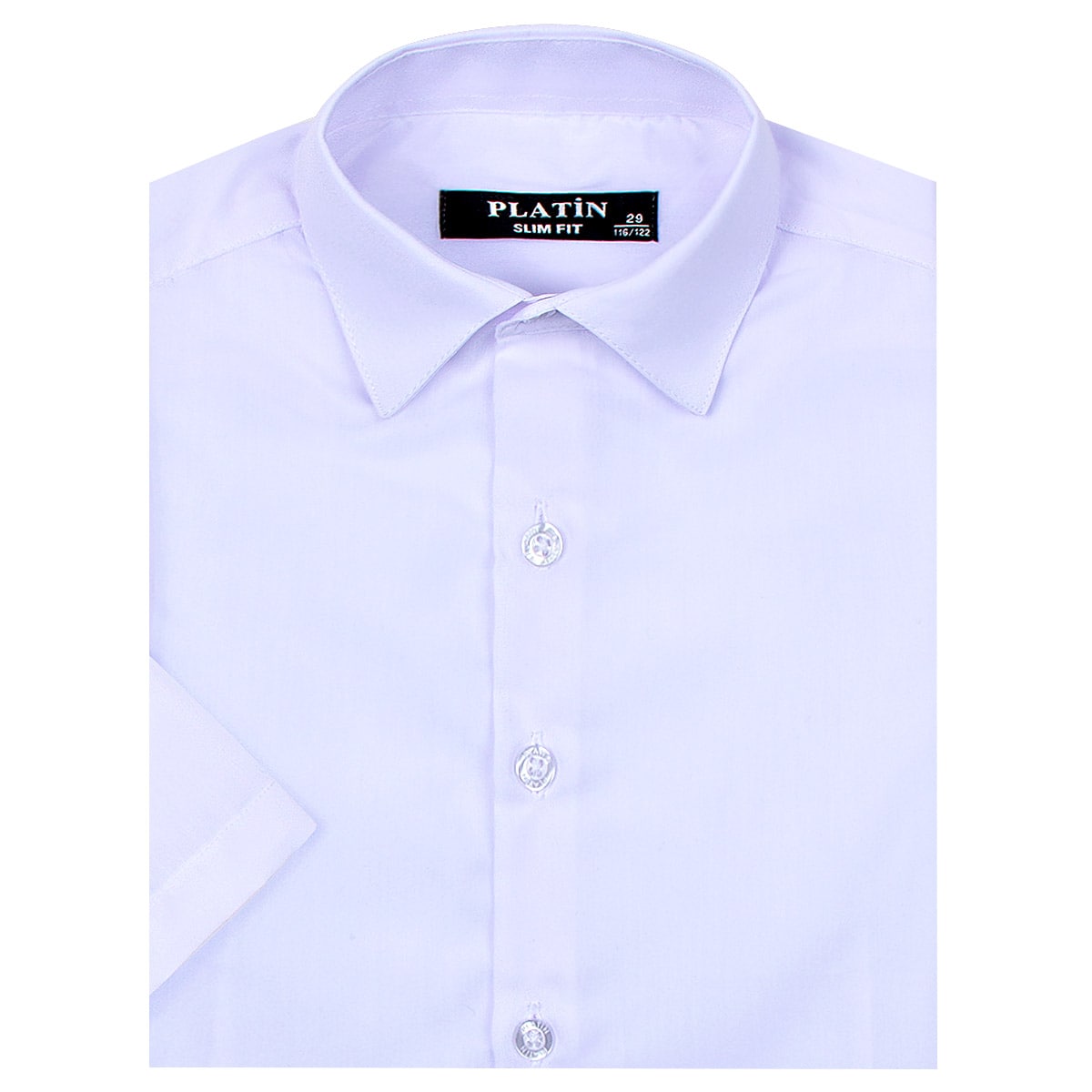 Рубашка Platin Blanc Slim Fit короткий рукав для мальчика