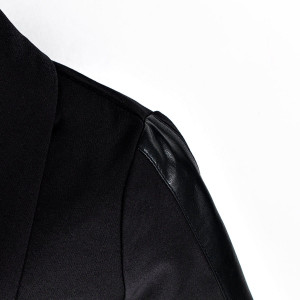 Пиджак Техноткань черного цвета длинный рукав для девочки