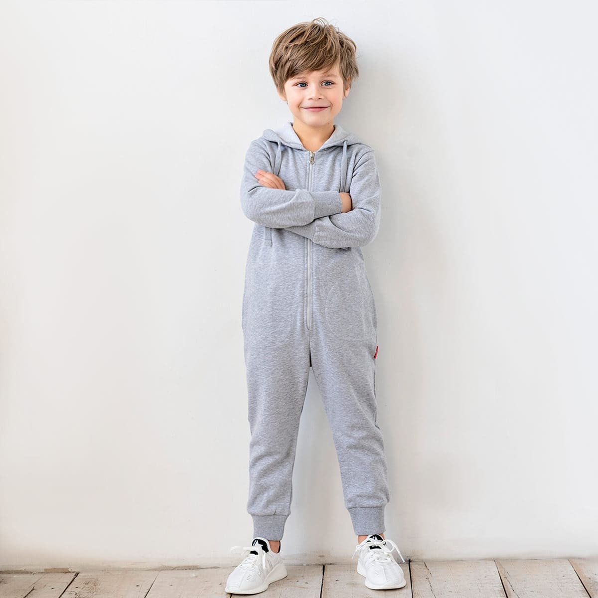 Комбинезон Kogankids 201-340-22 цвет: серый меланж купить от 693₽ в ...