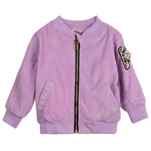 Куртка Haitiaobao Velveteen сиреневого цвета для девочки