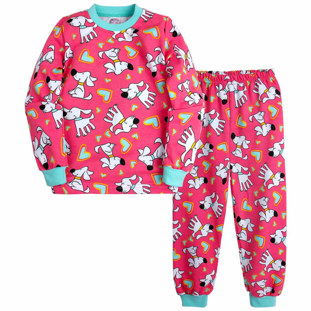 Пижама Bonito футер на байке для девочки