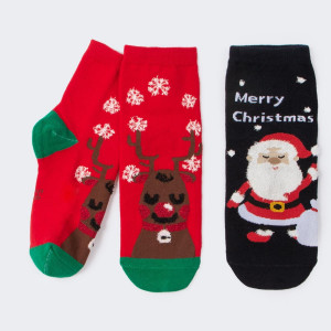 Комплект носков Санта и Олень из 2-х пар DMDBS