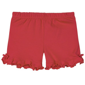 Шорты Y+ Рюшка красные для девочки