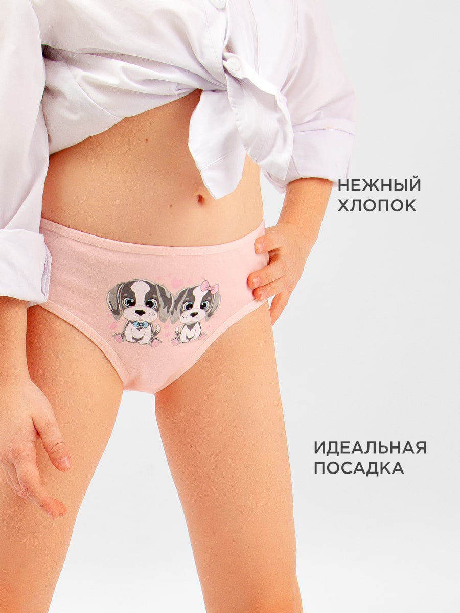 девочки  трусах) Трусы для девочки 4 шт Donella 41711194B-4 цвет: в ассортименте купить за  420₽ оптом и в розницу в интернет-магазине Мальчонки и Девчонки