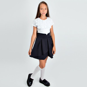 Блузка для девочки короткий рукав Соль&Перец