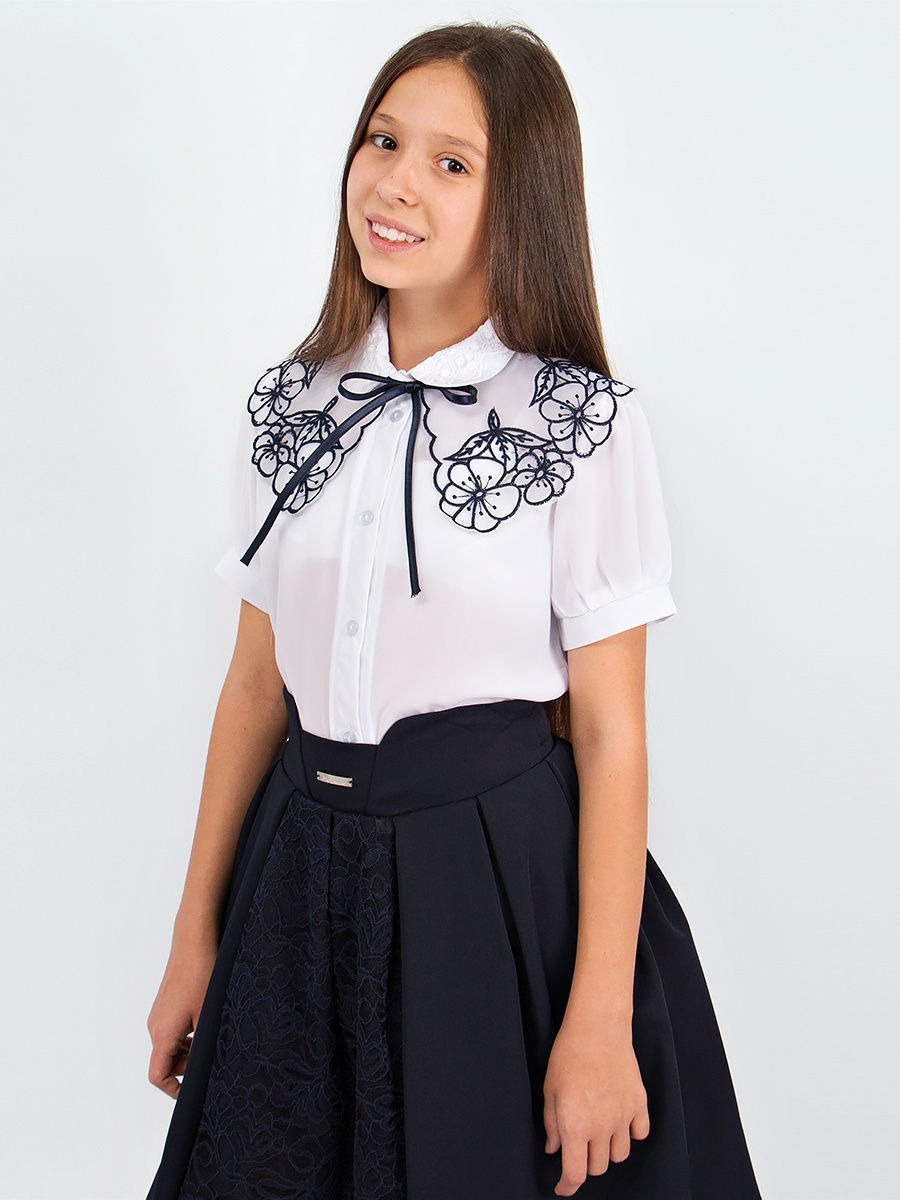 Блузка для девочки короткий рукав Соль&Перец
