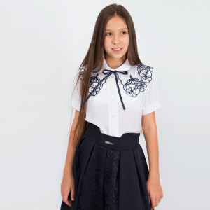 Блузка для девочки короткий рукав Соль&Перец