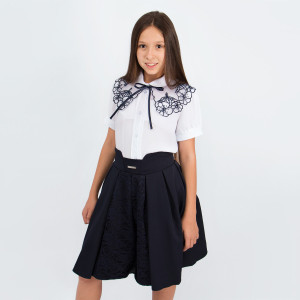 Блузка для девочки короткий рукав Соль&Перец