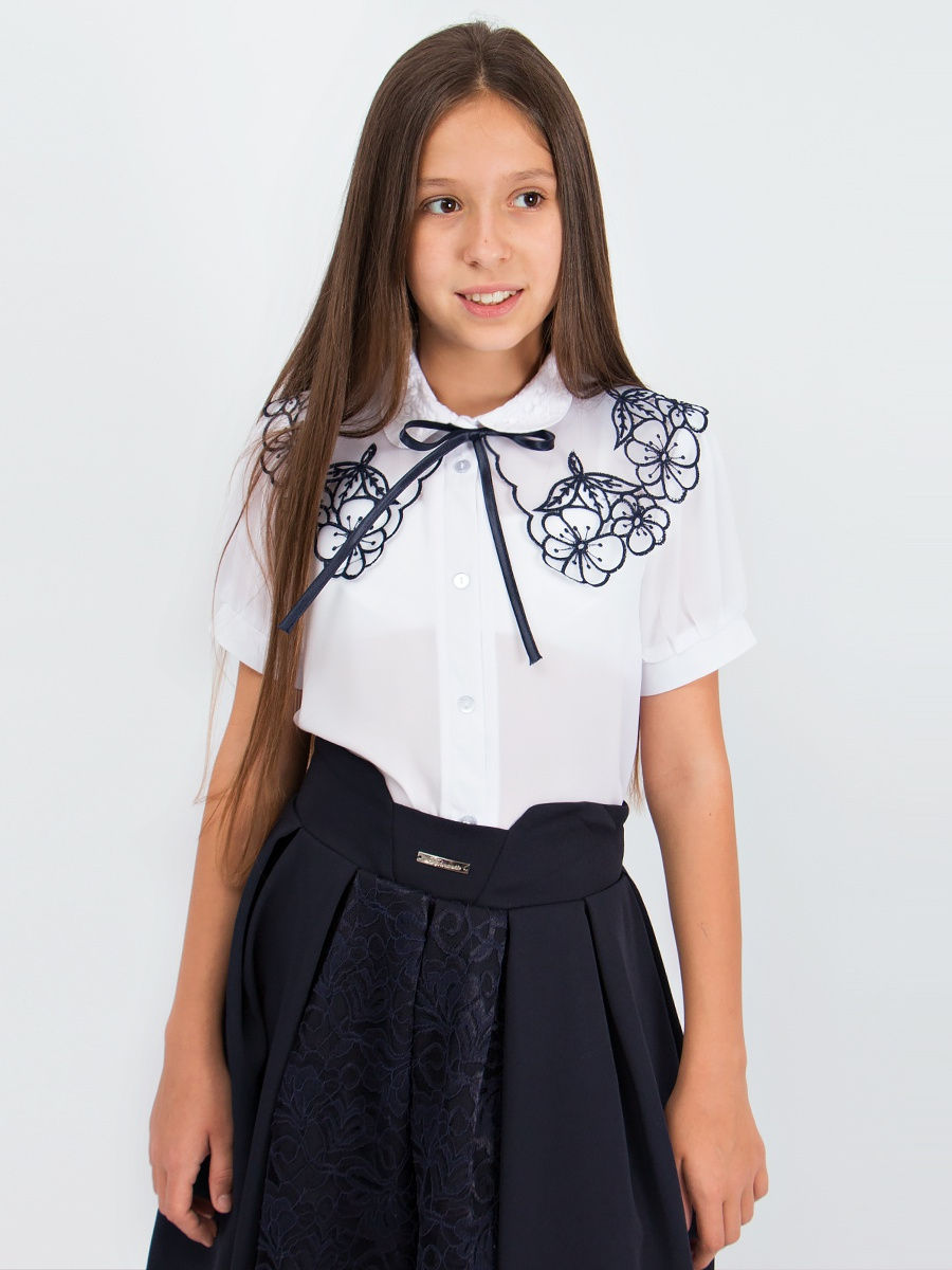 Блузка для девочки короткий рукав Соль&Перец