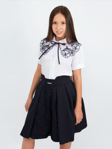 Блузка для девочки короткий рукав Соль&Перец