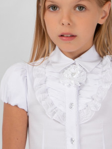 Блузка для девочки короткий рукав Соль&Перец