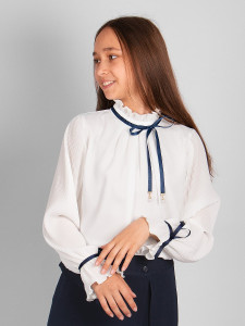 Блузка для девочки длинный рукав Соль&Перец