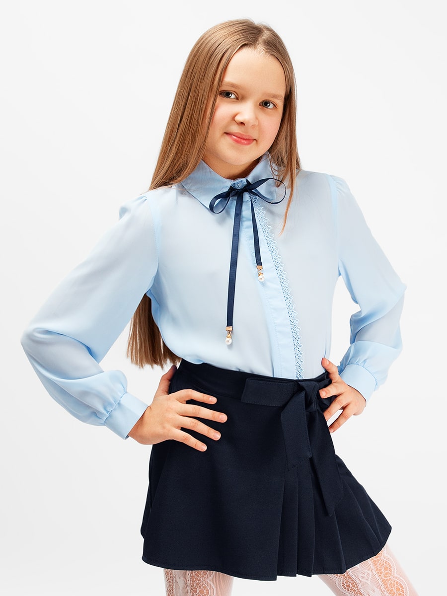 Блузка для девочки длинный рукав Соль&Перец