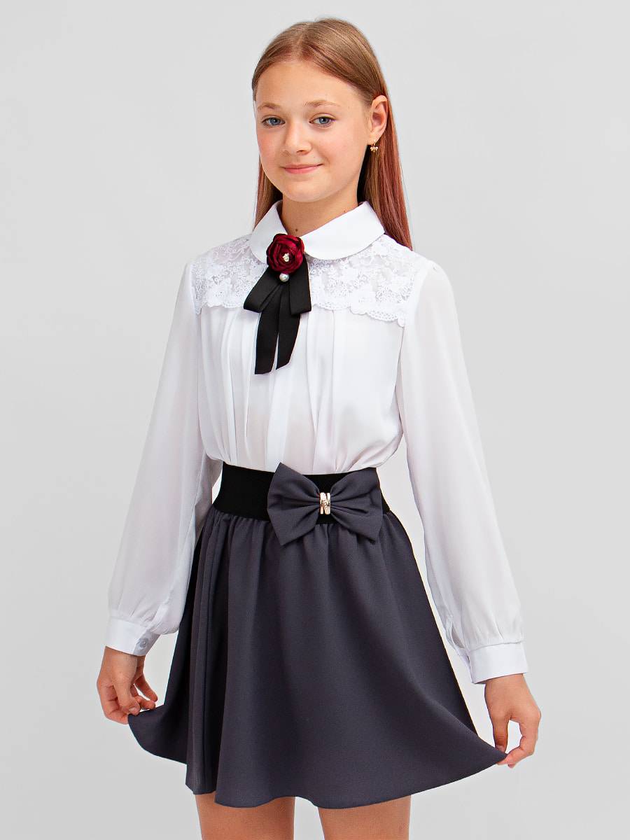 Блузка для девочки длинный рукав Соль&Перец