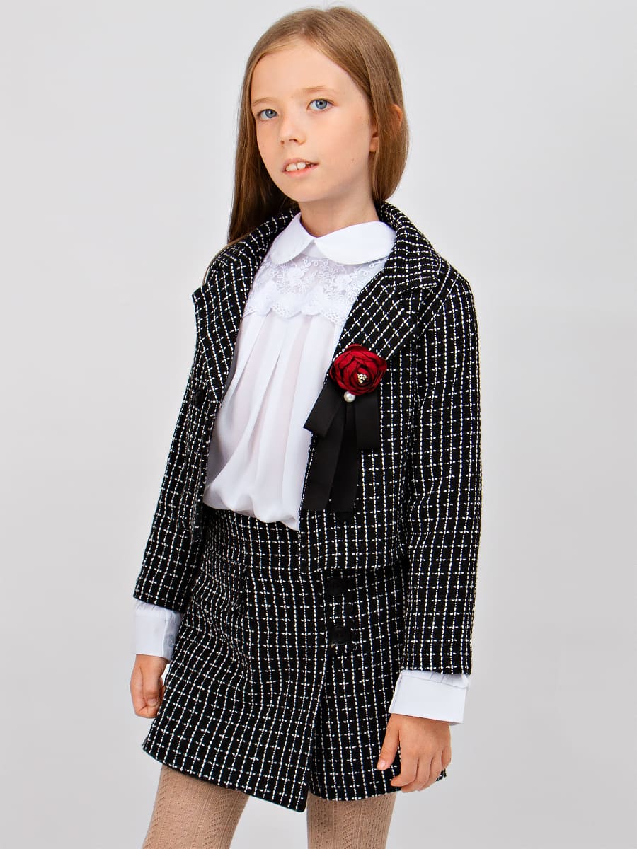 Блузка для девочки длинный рукав Соль&Перец