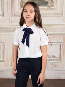 Блузка для девочки короткий рукав Соль&Перец