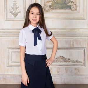 Блузка для девочки короткий рукав Соль&Перец