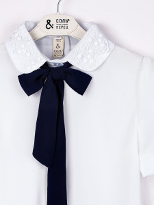 Блузка для девочки короткий рукав Соль&Перец