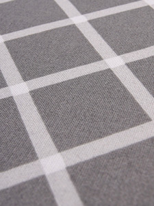 Скатерть рогожка Традиция Клетка Грей