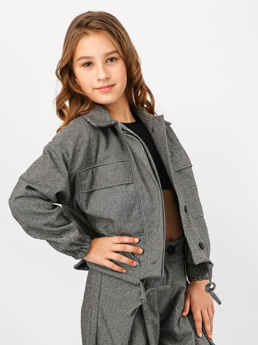 Бомбер для девочки Соль&Перец