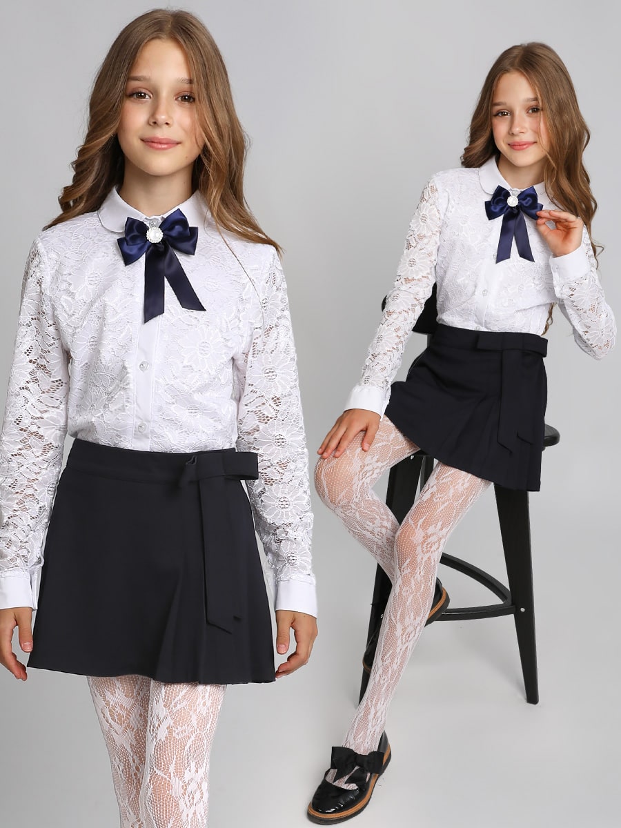 Блузка для девочки длинный рукав Соль&Перец