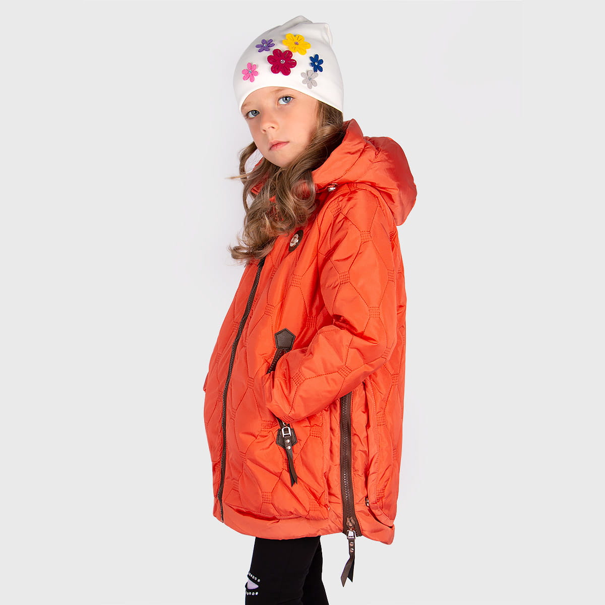 Куртка SunYang "Chloe" терракотовая для девочки