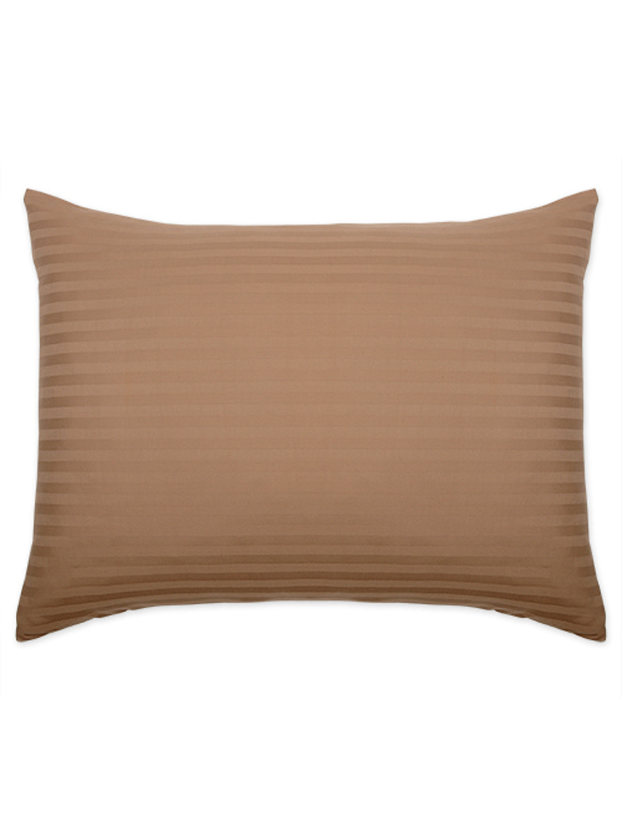 Наволочка страйп-сатин Традиция Миндаль