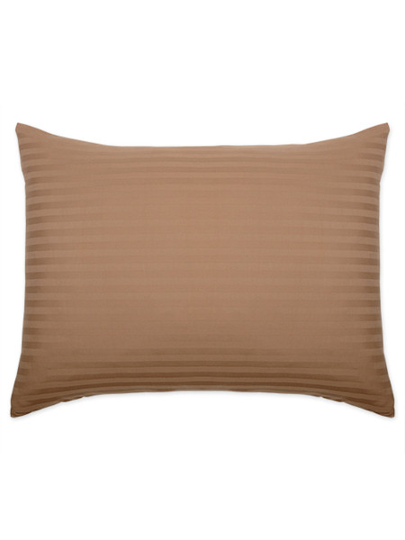 Наволочка страйп-сатин Традиция Миндаль