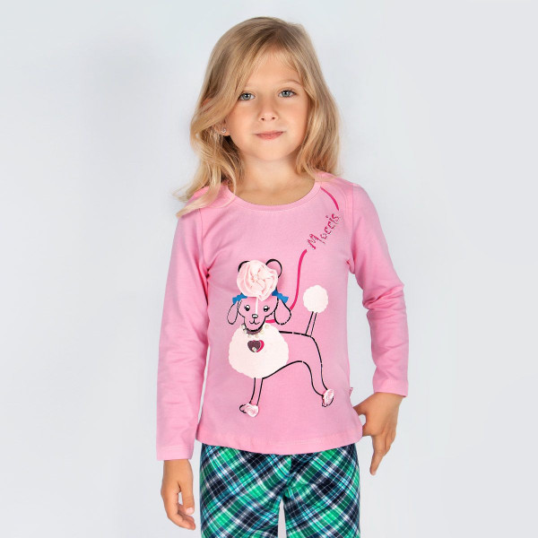 Лонгслив для девочки Moccis