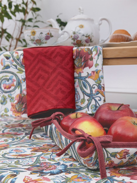 Полотенце рогожка Традиция Ромбы