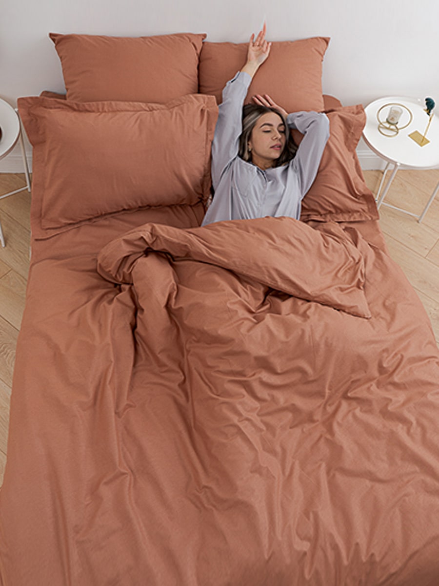 Наволочка поплин Традиция Кэмел