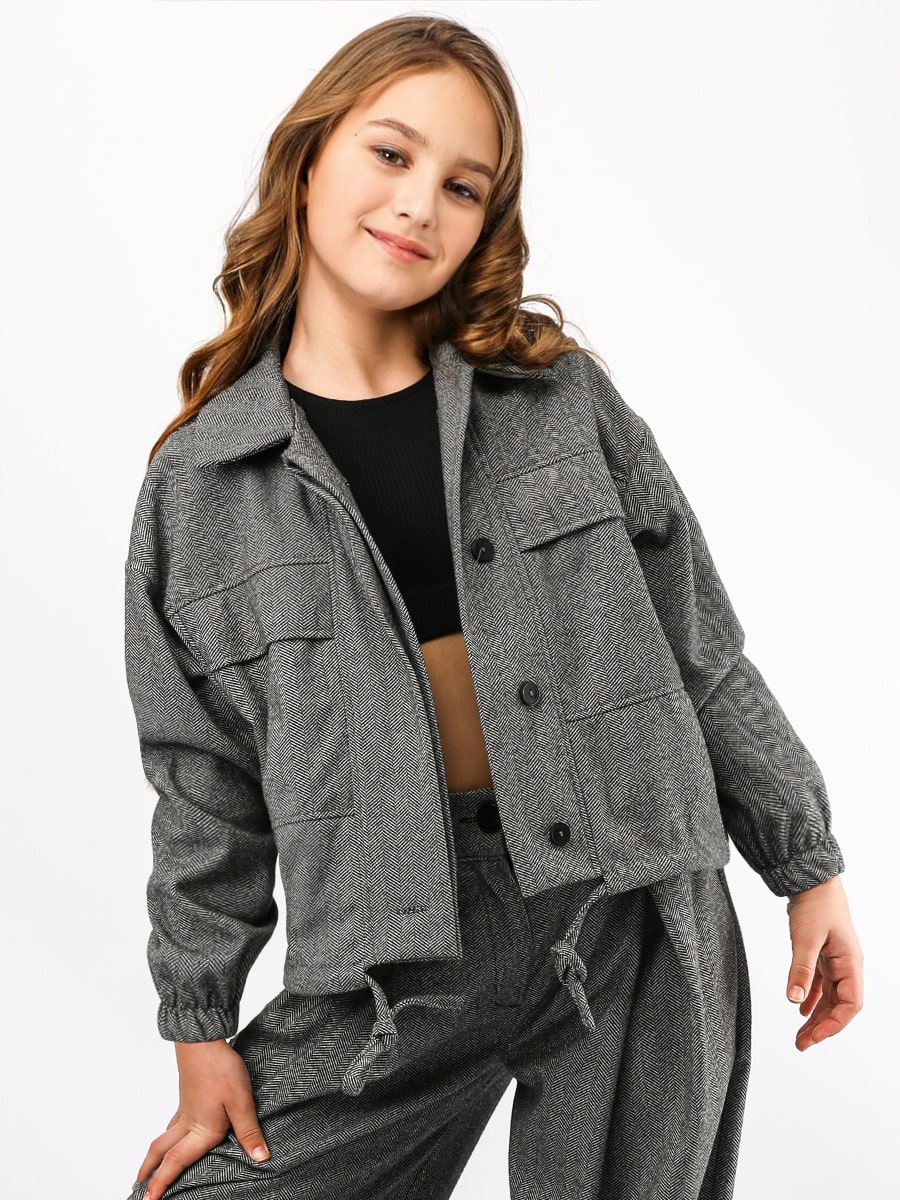 Бомбер для девочки Соль&Перец