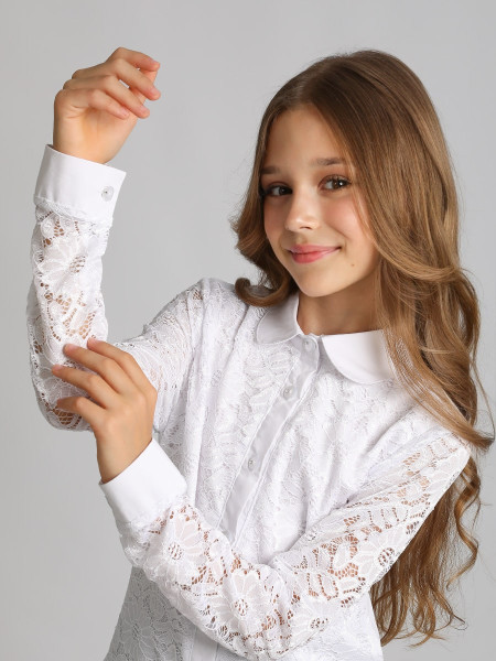 Блузка для девочки длинный рукав Соль&Перец