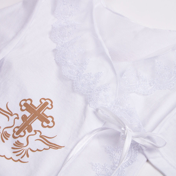 Сорочка У+ крестильная кулирка