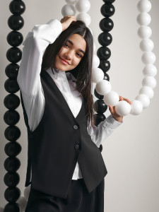 Жилет для девочки Соль&Перец