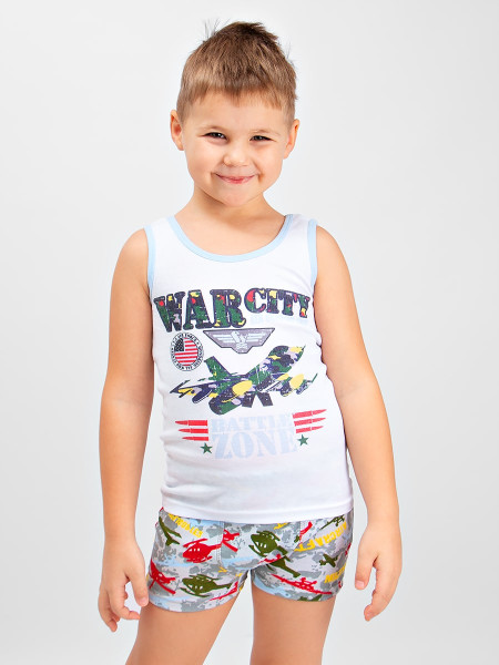 Комплект майка и трусы-боксеры для мальчика Elephant kids