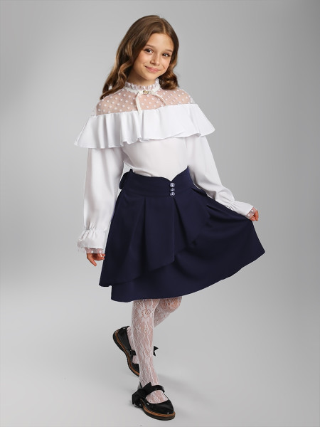 Блузка для девочки длинный рукав Соль&Перец