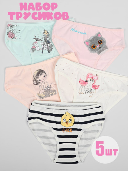 Трусы для девочки 5 шт Donella